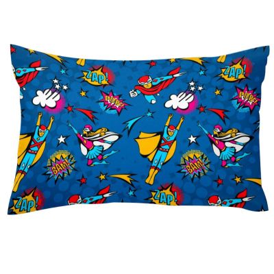Super Boy Pillow Cover, Soft Velvet, Modern Decorative, Double-Sided, Queen Size, 50.8 x 76.2 cm, 1 Piece