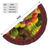 Fresh Vegetables and Fruits Plaid Christmas Tree Skirt view 4