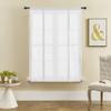SIMPVALE Vintage Sheer Roman Shade, White, 80 x 120 cm view 2