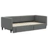 KOIECETA Dark Gray Fabric Daybed with Storage and Drawers, 213 x 100 x 68 cm view 3