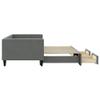 KOIECETA Dark Gray Fabric Daybed with Storage and Drawers, 213 x 100 x 68 cm view 4