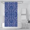 Via Vela Modern Geometric Shower Curtain with Hooks, 90 x 180 cm view 2