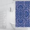 Via Vela Modern Geometric Shower Curtain with Hooks, 90 x 180 cm view 3