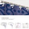 Via Vela Modern Geometric Shower Curtain with Hooks, 90 x 180 cm view 4