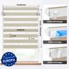 Jalousiescout Double Roller Blind, 92.5 x 130 cm, Light Brown view 2