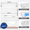 Jalousiescout Double Roller Blind, No-Drill or Screw-Fit, 60 x 220 cm, White view 2
