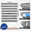 Jalousiescout Dual Roller Blind, Clamp-Fix or Drill Mount, 112.5 x 130 cm, Dark Gray view 2