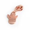 #5 Nylon Zipper Puller Replacement for DIY Handbags, Jackets, Bags and Fabric Repairs, Pineapple Rose Gold, 200 Pieces view 1