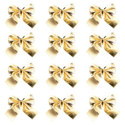Christmas Ribbon Ornaments, 12 Pack