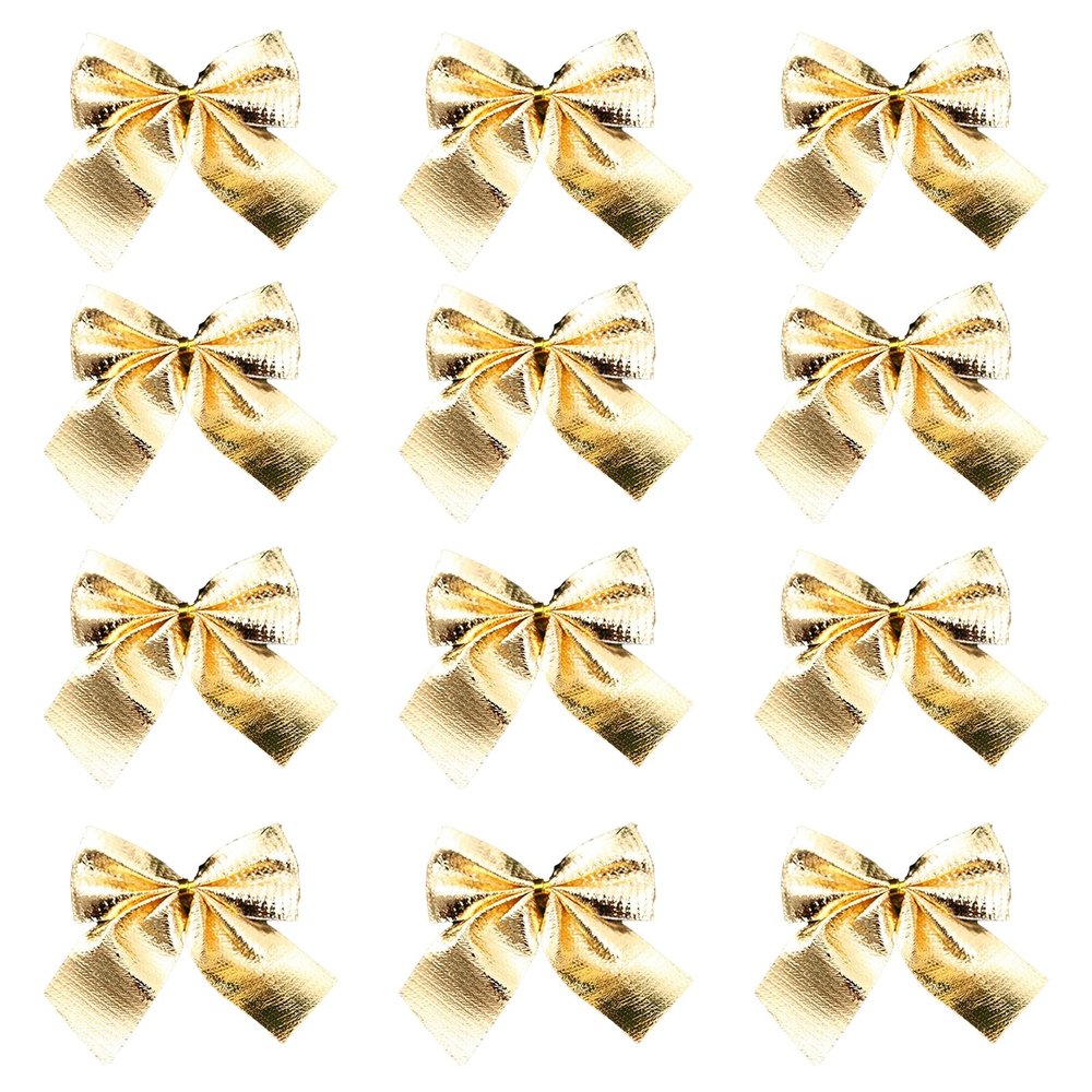 Christmas Ribbon Ornaments, 12 Pack