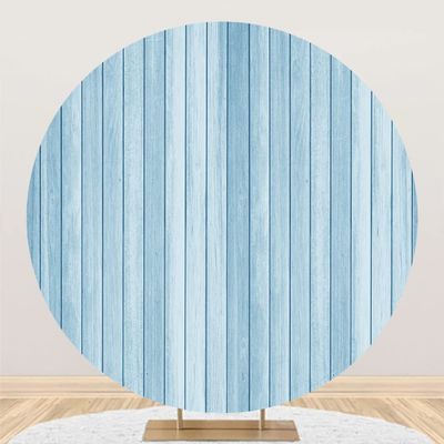 Ttincceer Retro Blue Wood Floor Photography Backdrop, 200 cm