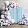 Ttincceer Retro Blue Wood Floor Photography Backdrop, 200 cm view 3