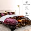 MLUNKQAIL Duvet Cover Set 200 x 220 cm, Pine Cone Winter Design, Wrinkle-Free Polyester, 2 Pillowcases view 4