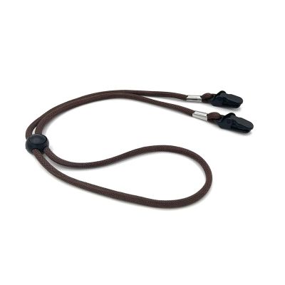 HKYBCF 1-Piece Replacement Drawstring Cord and Threader, Hat Chin Strap, Windproof Hat Strap Clips for Boating, Riding, DIY Clothing Sewing Supplies (Coffee)