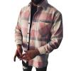 Men's Plaid Flannel Shirt Jacket, Fleece-Lined Thermal Winter Jacket view 1
