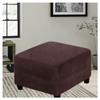 Yekuhe Square Ottoman Slipcover, Stretch Stool Cover (#23, 40 x 40 cm/16 x 16 in) view 2