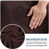 Yekuhe Square Ottoman Slipcover, Stretch Stool Cover (#23, 40 x 40 cm/16 x 16 in) view 3