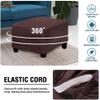 Yekuhe Square Ottoman Slipcover, Stretch Stool Cover (#23, 40 x 40 cm/16 x 16 in) view 4