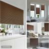 YANHONG No-Drill Pleated Blind 25 x 200 cm, Light-Filtering, Brown view 2