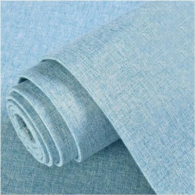 Self-Adhesive Linen Wall Panels, Peel-and-Stick Upholstered Headboard, 5 mm Impact-Resistant Foam, Blue1, 65 x 280 cm