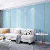 Self-Adhesive Linen Wall Panels, Peel-and-Stick Upholstered Headboard, 5 mm Impact-Resistant Foam, Blue1, 65 x 280 cm view 2