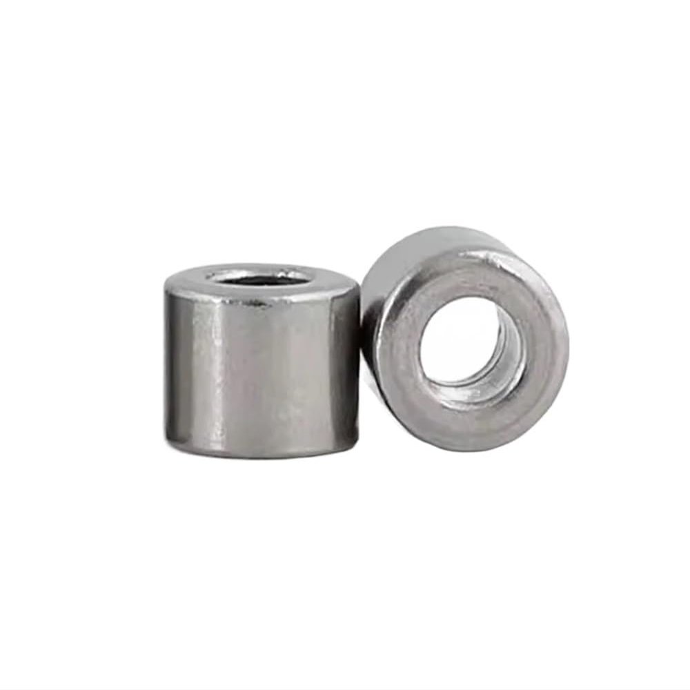Yinxi 6 mm ID, 8 mm OD, 10/12 mm Stainless Steel Shaft Bushing, Wear-Resistant Inner Guide Sleeve, Non-Threaded Bushing (Size: 8 x 12 x 35 mm, 2 pcs)