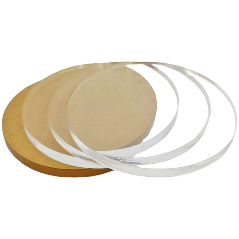 Transparent Acrylic Round Sheet, Diameter 20–400 mm, Round Plastic Plate (220 mm, 1 pc, 4 mm Thick)