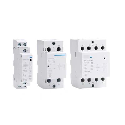 NCH8 20A 25A 40A 63A DIN-Rail Household AC Contactor 220V 230V 380V 400V 1NO1NC 2NO 2NC 4NO 1 Single-Phase 3 Three-Phase 1 Pc (Color: NCH8-20, Size: 2NO2NC)