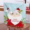 Morbuy Christmas Santa Hat Chair Covers, 2-Piece Set view 1