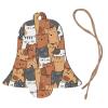 Orange Cat Printed Wooden Christmas Ornaments view 2