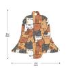 Orange Cat Printed Wooden Christmas Ornaments view 3