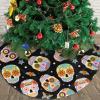 Sugar Skulls Butterfly Christmas Tree Skirt view 3