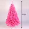 Artificial Christmas Tree with PVC Branches and White Metal Stand, 210 cm (6.9 ft) view 2