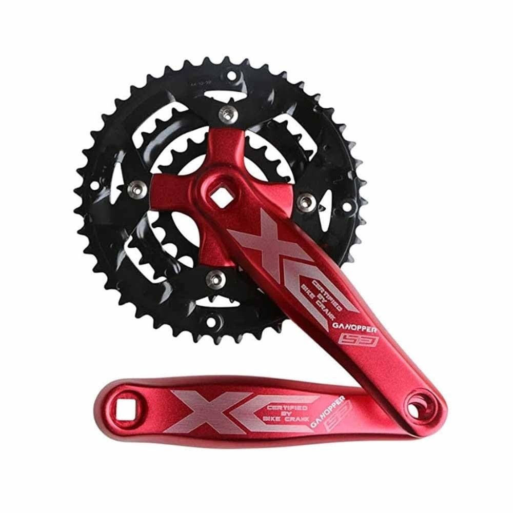 LSRRYD Bike Crankset, 22-32-44T Triple Chainring, 170 mm, Square-Taper, MTB/Road Bike, 8/9/10/11-Speed