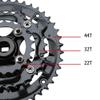 LSRRYD Bike Crankset, 22-32-44T Triple Chainring, 170 mm, Square-Taper, MTB/Road Bike, 8/9/10/11-Speed view 4