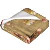 Shabby Chic Rose Flannel Throw Blanket, 150 x 125 cm view 4