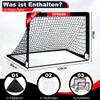 CATCHLUCK Kids' Soccer Goals for Backyard, 100x80/120x90 cm, 2-Pack with Carry Bag view 2