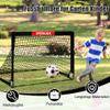 CATCHLUCK Kids' Soccer Goals for Backyard, 100x80/120x90 cm, 2-Pack with Carry Bag view 4