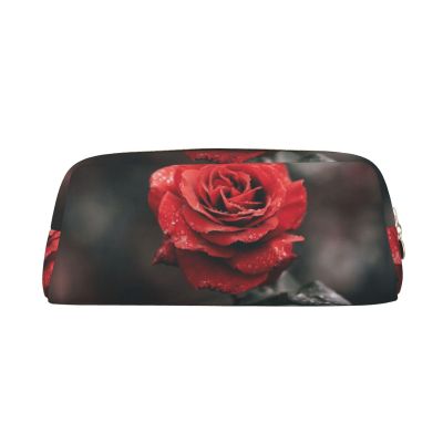 DEHIWI Rose Flower Pencil Case, Waterproof Pen and Cosmetic Organizer, Gold, One Size