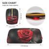 DEHIWI Rose Flower Pencil Case, Waterproof Pen and Cosmetic Organizer, Gold, One Size view 4