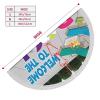 Flamingo and Swimming Pool Christmas Tree Skirt with Tassel, Waterproof Double-Layer Tree Mat, 30 in view 4
