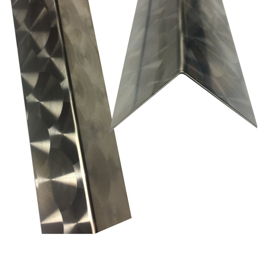 V2A Stainless Steel Edge Protection Angle, 1250 mm, 60 × 45 mm, 0.8 mm