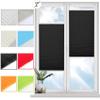 YANHONG Premium Pleated Blind 80 x 180 cm, No-Drill, Light-Blocking Sun Shade for Windows and Doors, Black view 1
