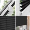 YANHONG Premium Pleated Blind 80 x 180 cm, No-Drill, Light-Blocking Sun Shade for Windows and Doors, Black view 4
