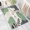 Non-Slip Bath Mat 60 x 90 cm, Super Absorbent, Quick-Drying, Washable, Natural view 1