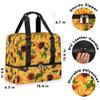 Sunflower Butterfly Summer Sports Duffle Bag, 21L view 3