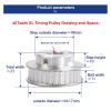 RAHBI XL 40T Timing Pulley, 8/10/12/15/18/19 mm Bore, 40 Teeth, 11 mm Width, 5.08 mm Pitch, Aluminum, for Stepper Motors view 2