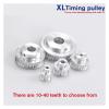 RAHBI XL 40T Timing Pulley, 8/10/12/15/18/19 mm Bore, 40 Teeth, 11 mm Width, 5.08 mm Pitch, Aluminum, for Stepper Motors view 3