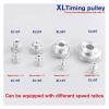 RAHBI XL 40T Timing Pulley, 8/10/12/15/18/19 mm Bore, 40 Teeth, 11 mm Width, 5.08 mm Pitch, Aluminum, for Stepper Motors view 4