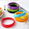 THRAKI Silicone Egg Ring for Eggs, Omelets, Pancakes and Burger Patties (Red; Color: Green) view 3